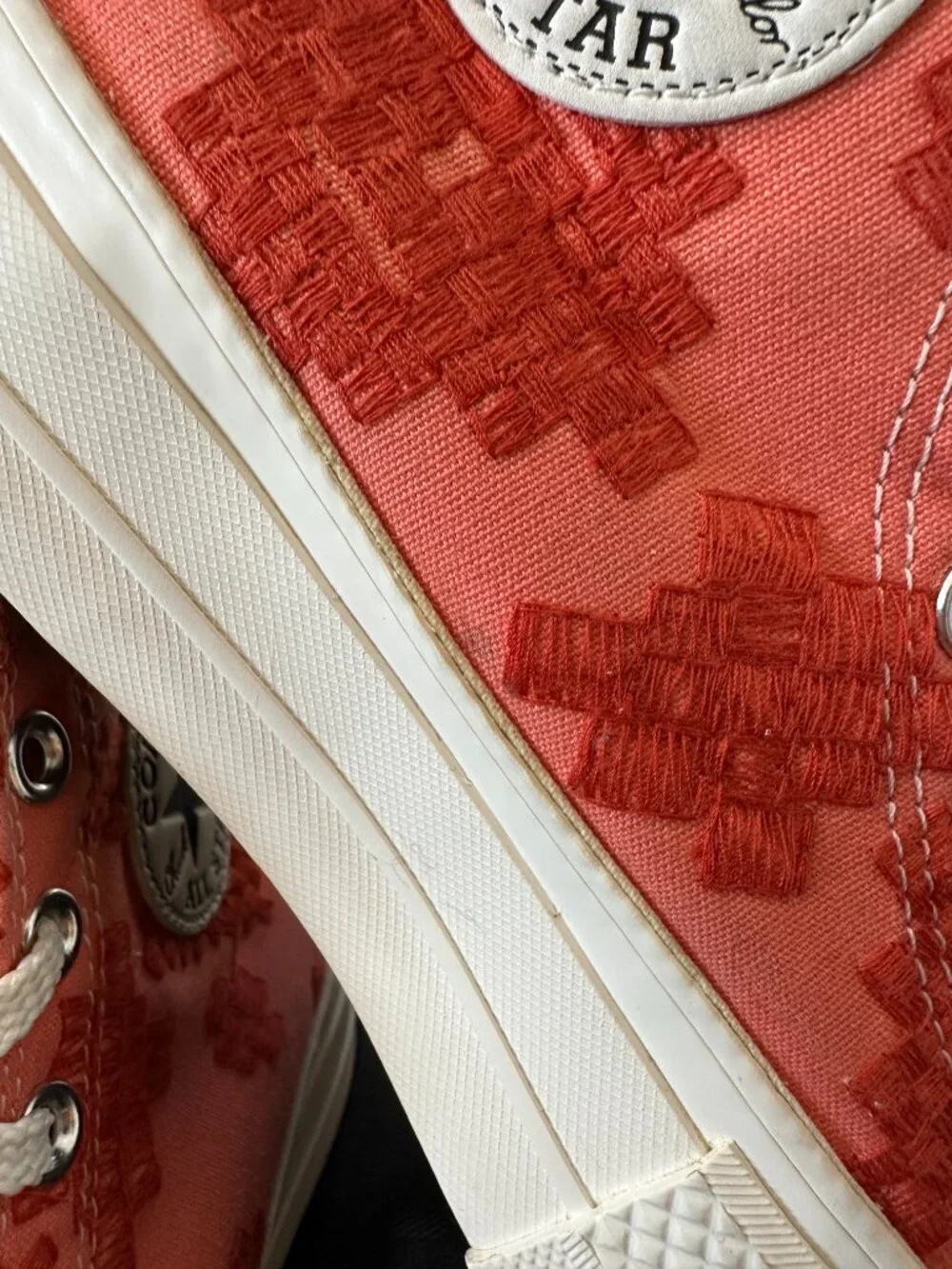 Chuck Taylor All Star Lift Platform Tonal Embroidery Women’s 6.5 - Picture 13 of 14